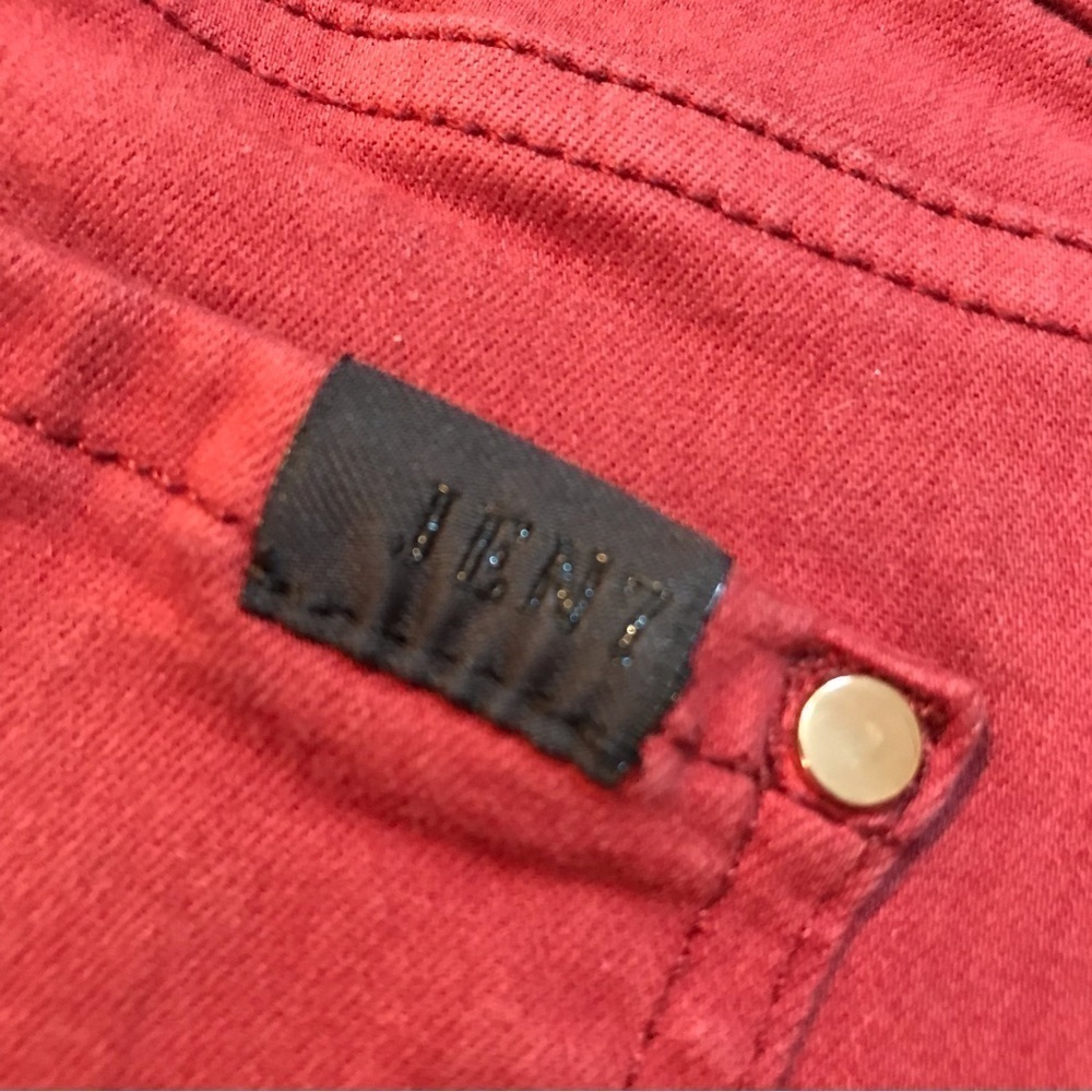 Jen7 7 For All Mankind Crimson Red Ankle Skinny Jeans Women’s Size 12 31 large - Picture 3 of 10